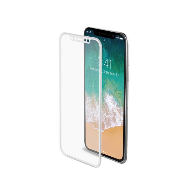 Celly 3D GLASS IPHONE XS/X WHITE